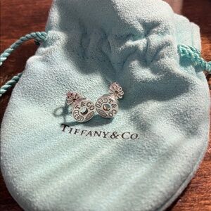 Tiffany & Co. 1837 Sterling Silver Circle Stud Earrings | Authentic